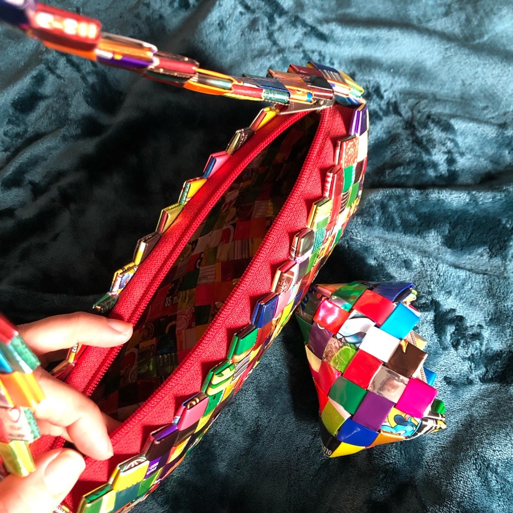 Colorful Wrapper Purse With matching Coin Purse - Picture 2 of 2